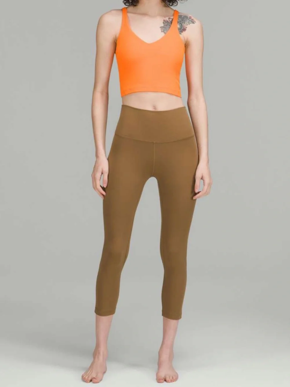Lululemon Align Tank Top Orange Soda Nulu Size 4